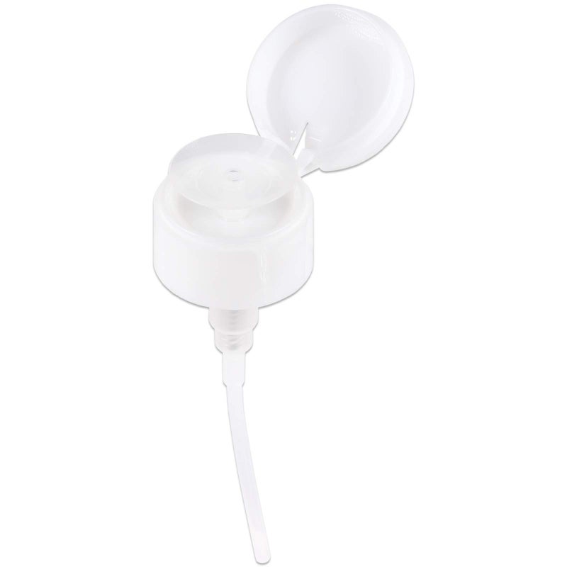 PANA 10oz. (Quantity: 2 Pieces) Alcohol Labeled Liquid Push Down Pump Dispenser Empty Bottle with Flip Top Cap (Clear) - Image 4